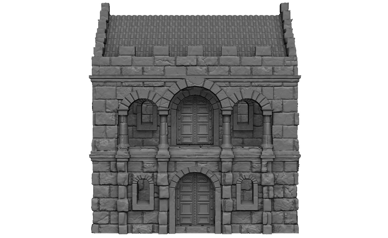 Casa 1 de Arkenfel – Escenografía estilo Gondor para Wargames (28–32 mm)