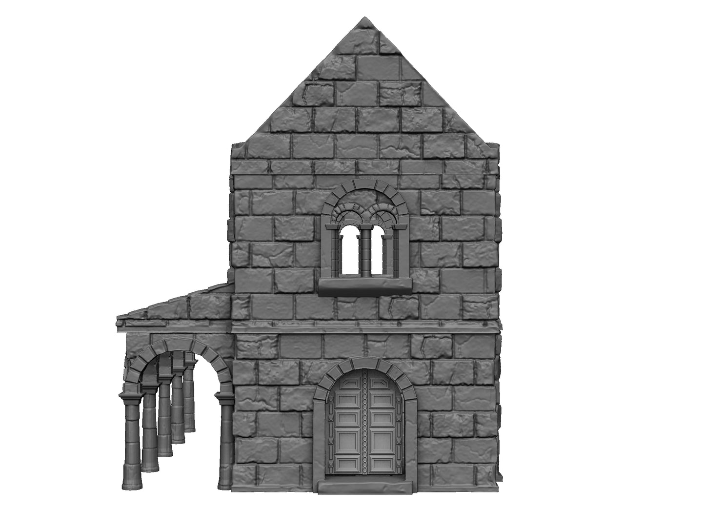 Casa 2 de Arkenfel – Escenografía estilo Gondor para Wargames (28–32 mm)
