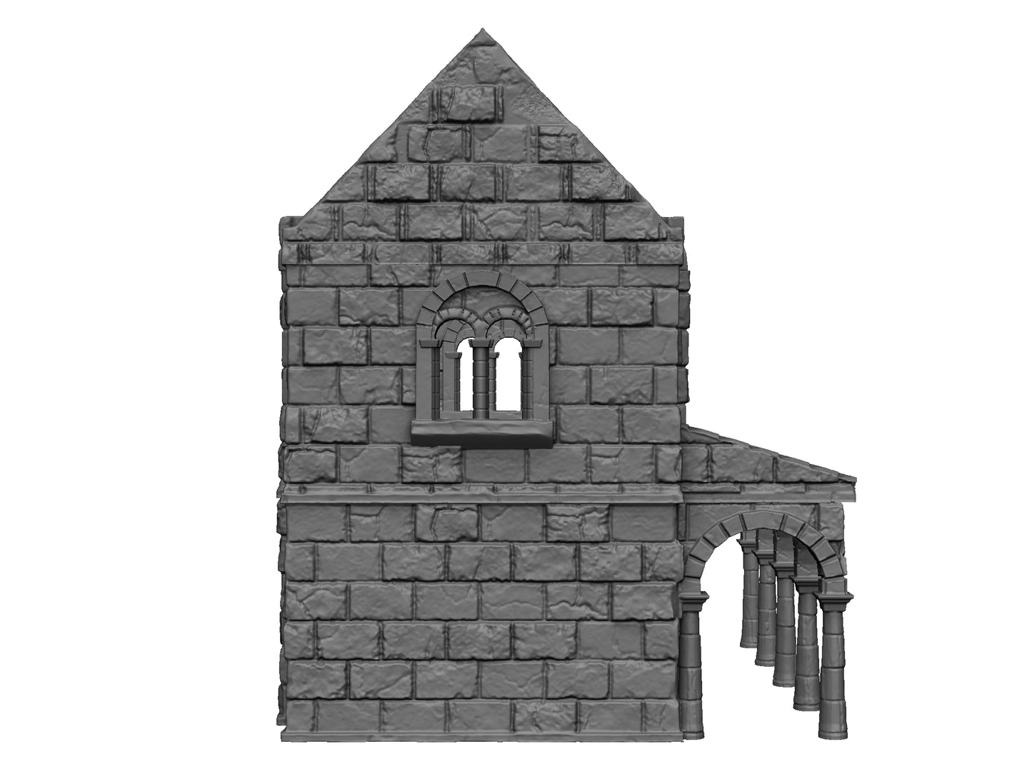 Casa 2 de Arkenfel – Escenografía estilo Gondor para Wargames (28–32 mm)