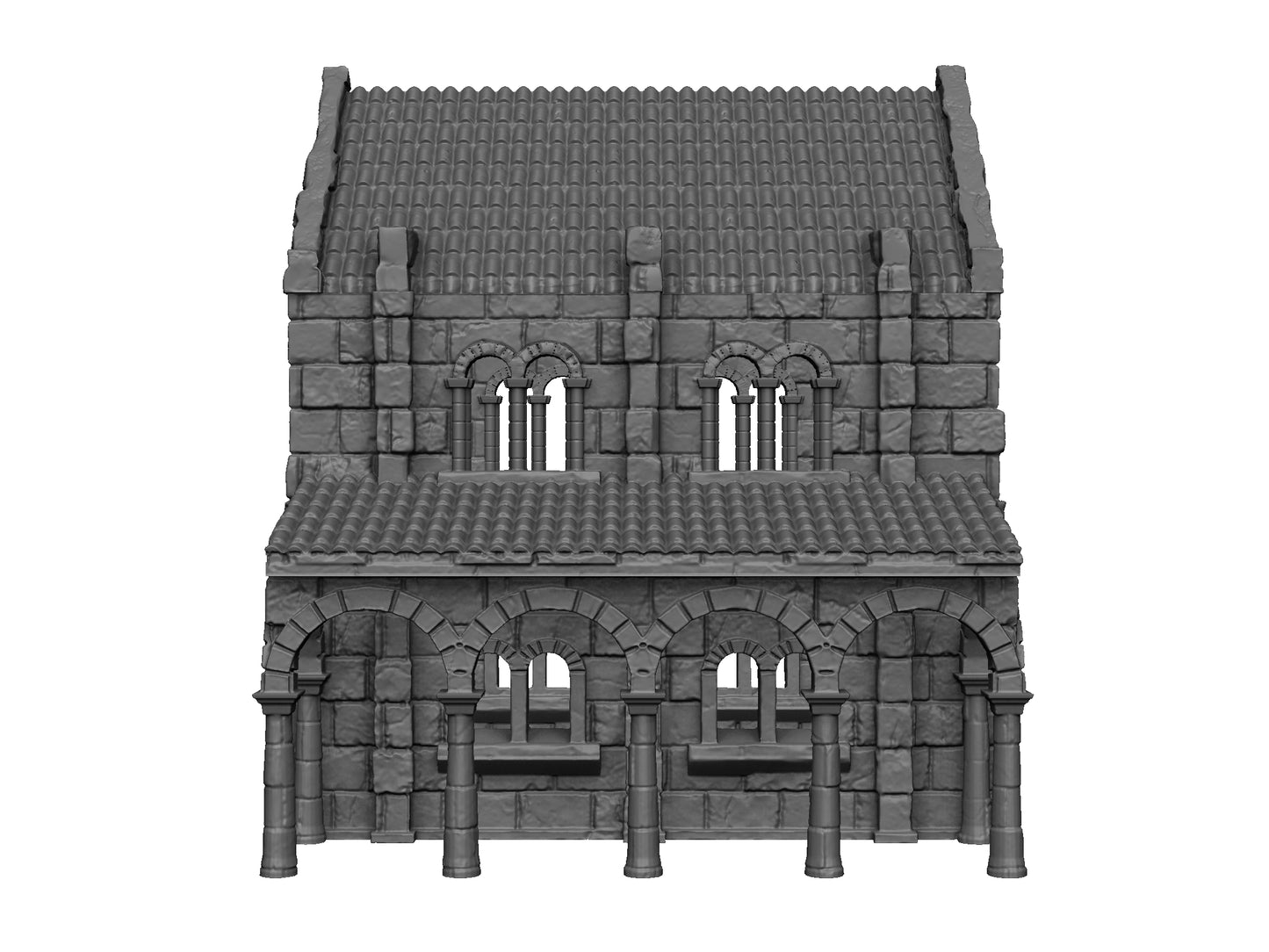 Casa 2 de Arkenfel – Escenografía estilo Gondor para Wargames (28–32 mm)