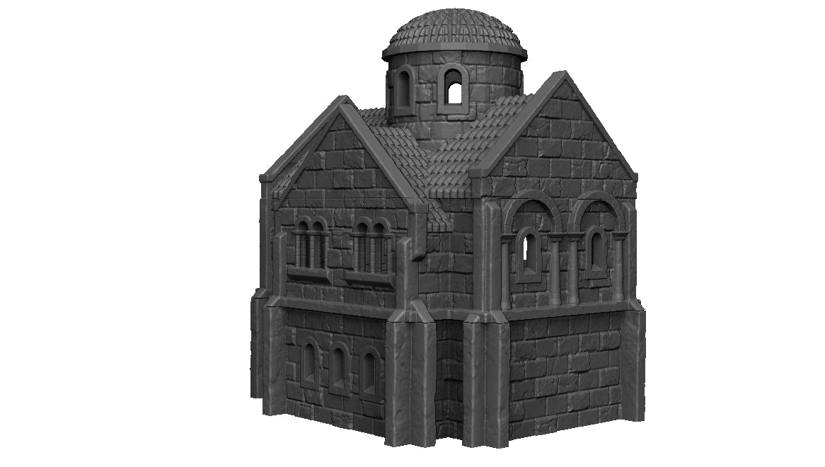 Casa Campanario de Arkenfel – Modelo 4 – Escenografía estilo Gondor para Wargames (28–32 mm)