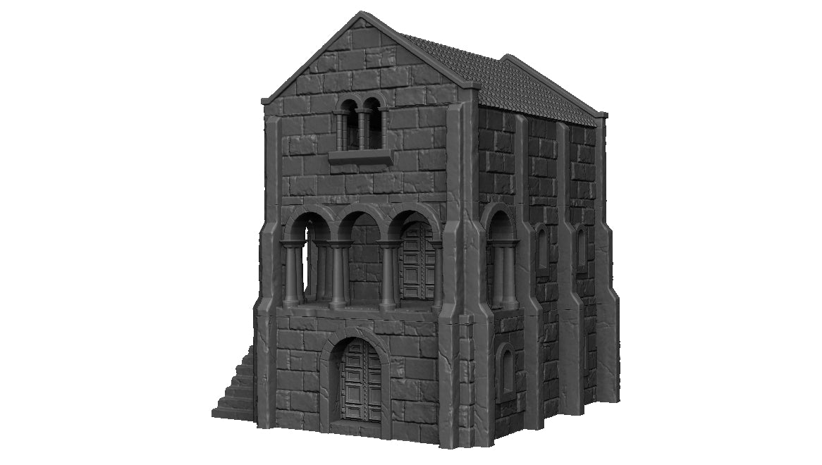 Casa de 3 Plantas de Gondor – Modelo 5 Arkenfel – Escenografía para Wargames (28–32 mm)