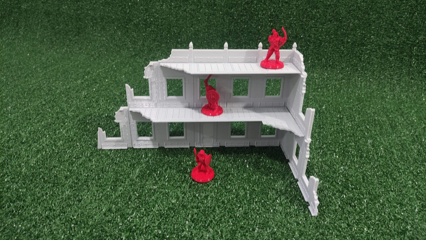 Set 5 ruinas medidas WTC - Escenografía Warhammer 40k