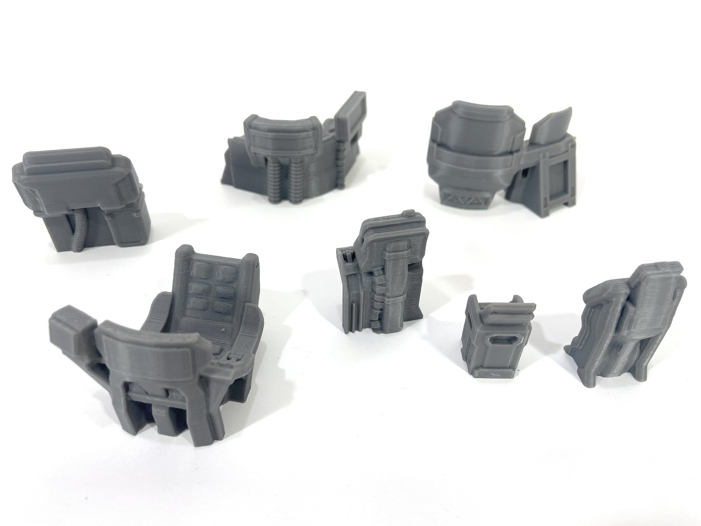 7 maquinas de control - Escenografía Sci-Fi - Futurista 28mm y 32mm