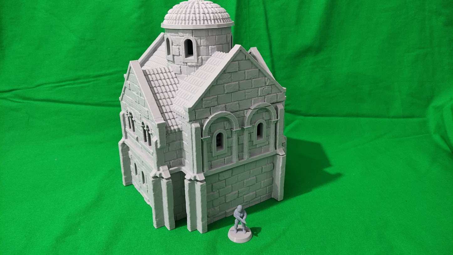 Casa Campanario de Arkenfel – Modelo 4 – Escenografía estilo Gondor para Wargames (28–32 mm)
