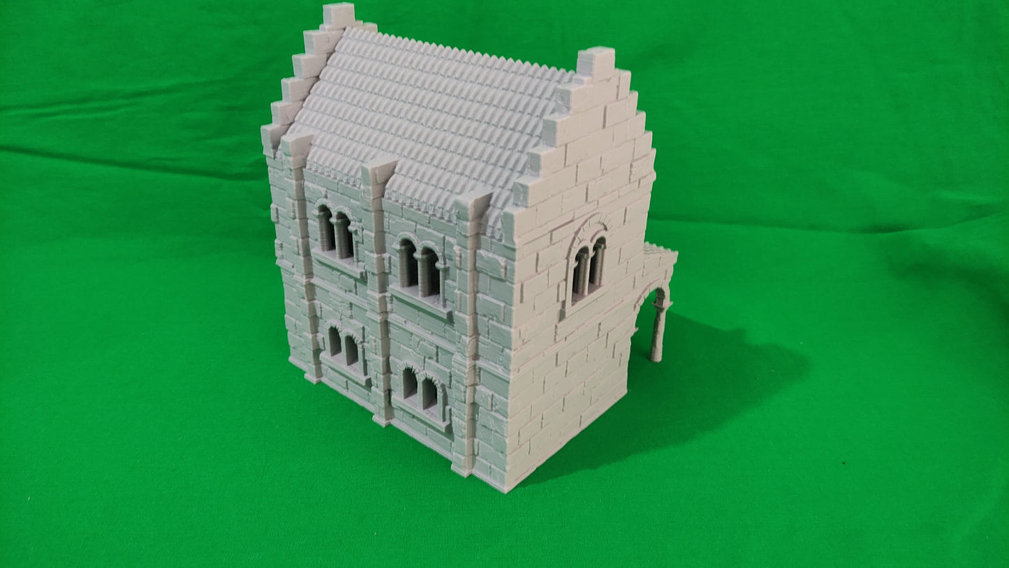 Casa 2 de Arkenfel – Escenografía estilo Gondor para Wargames (28–32 mm)