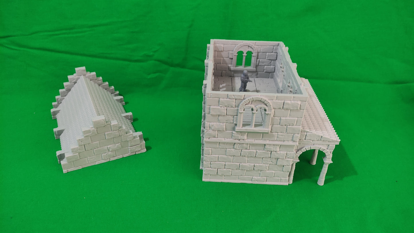 Casa 2 de Arkenfel – Escenografía estilo Gondor para Wargames (28–32 mm)