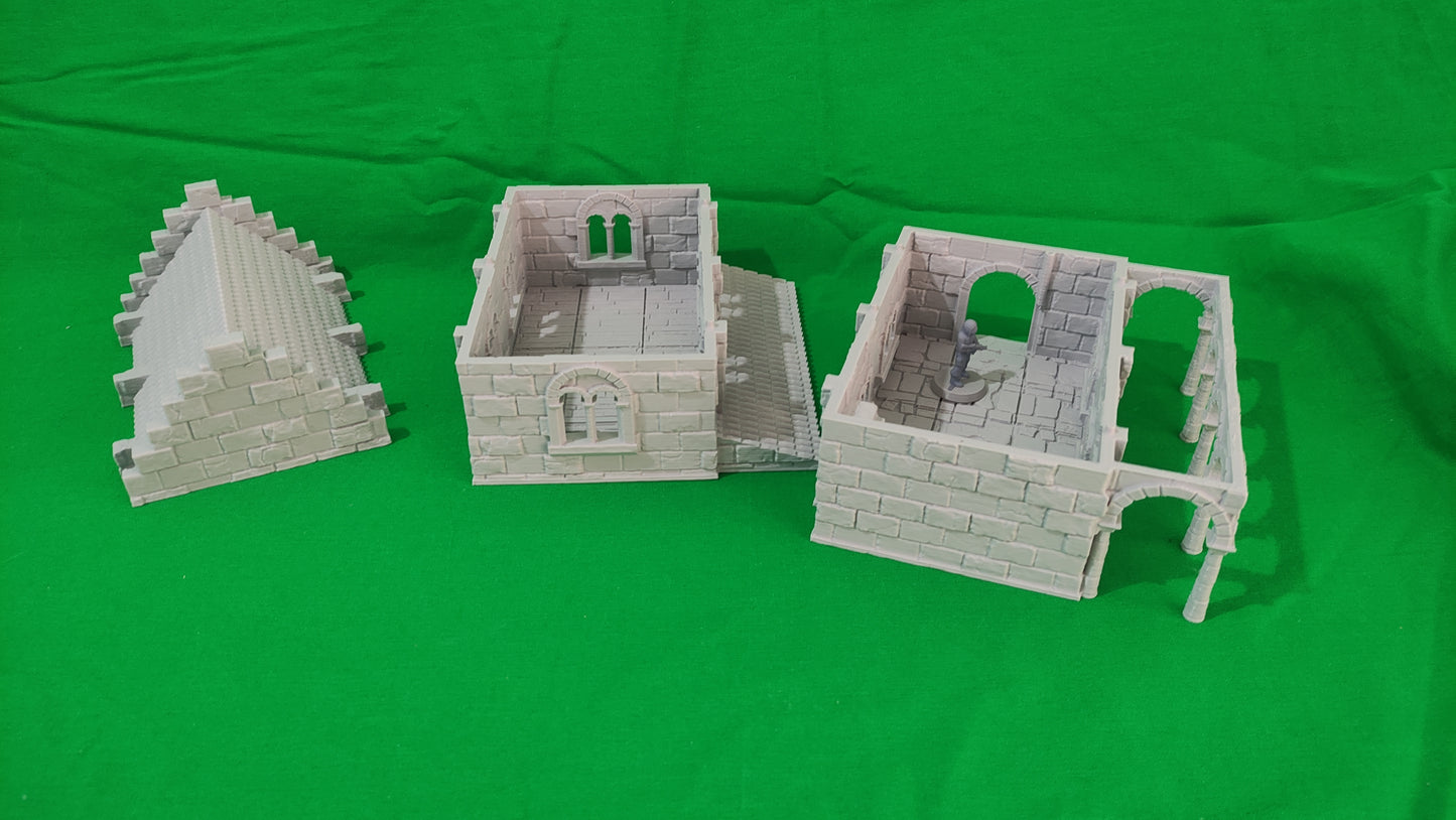 Casa 2 de Arkenfel – Escenografía estilo Gondor para Wargames (28–32 mm)