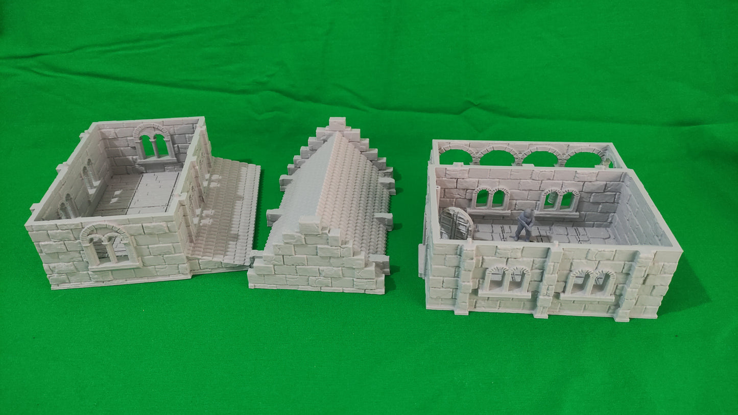 Casa 2 de Arkenfel – Escenografía estilo Gondor para Wargames (28–32 mm)