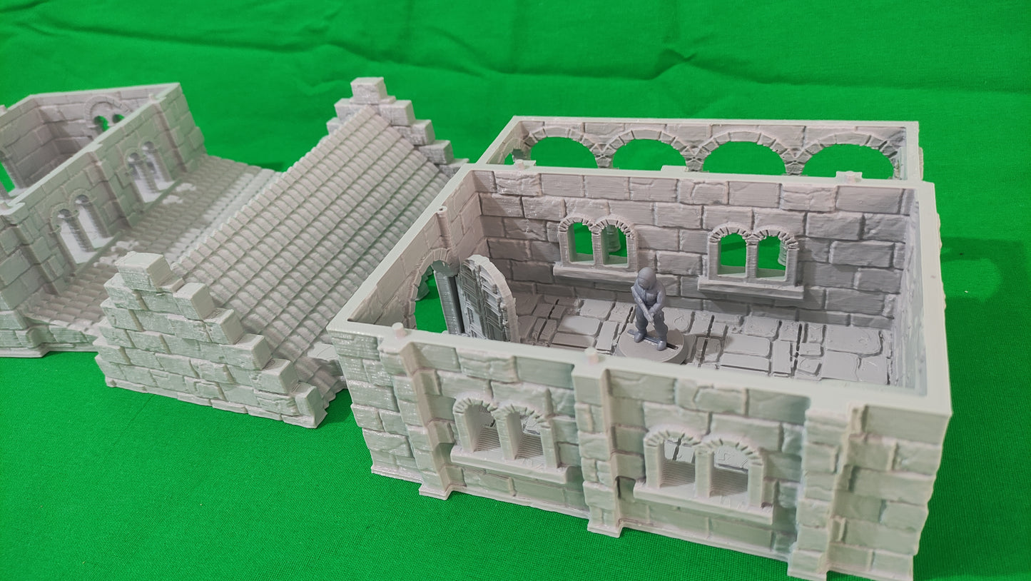 Casa 2 de Arkenfel – Escenografía estilo Gondor para Wargames (28–32 mm)