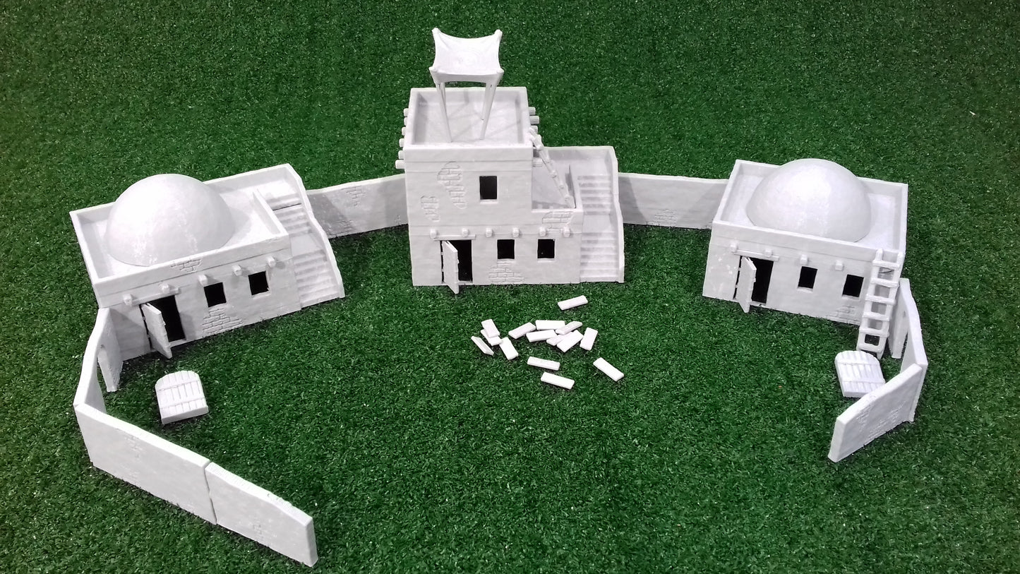 Poblado Árabe – Escenografía del Desierto para Wargames (28–32 mm)