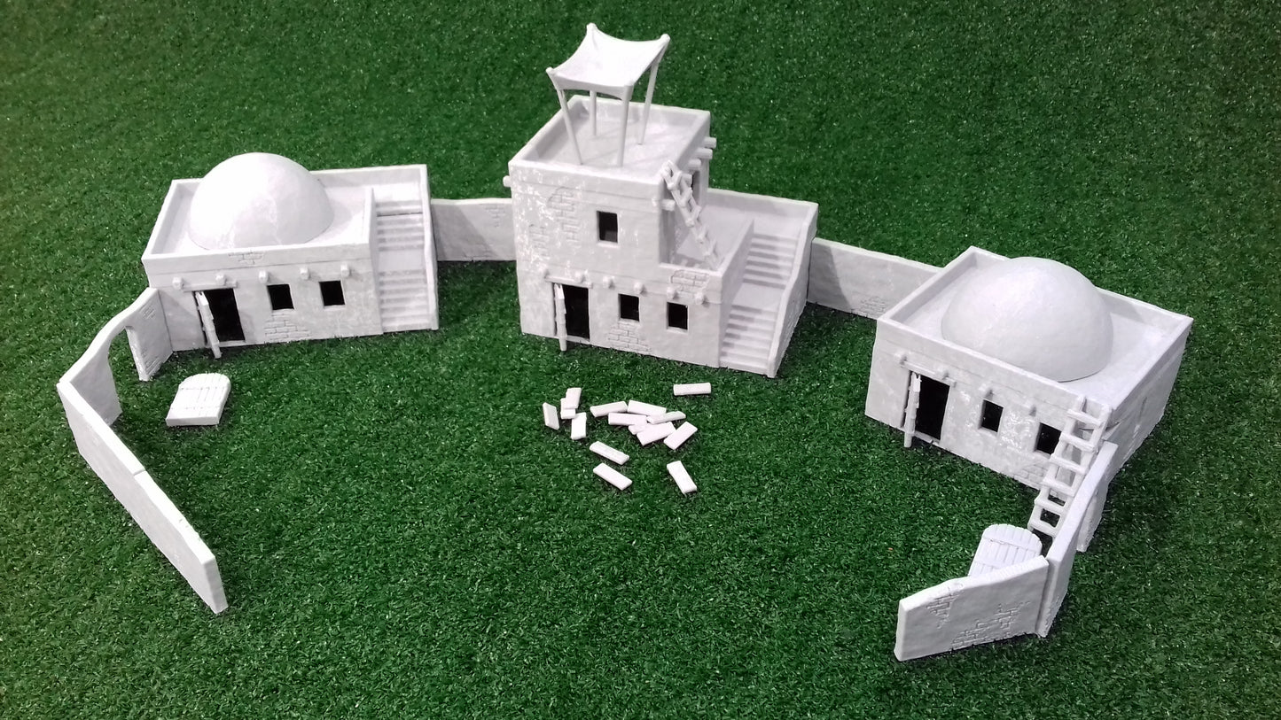 Poblado Árabe – Escenografía del Desierto para Wargames (28–32 mm)