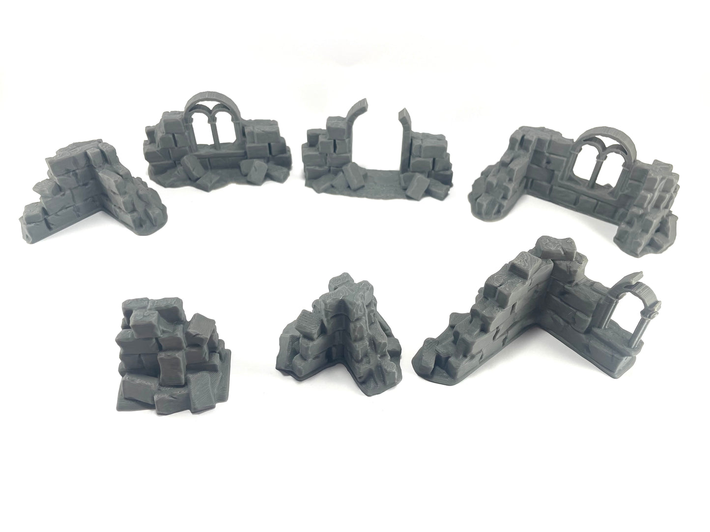 7 paredes en ruinas - Escenografía Gótica 28mm 32mm