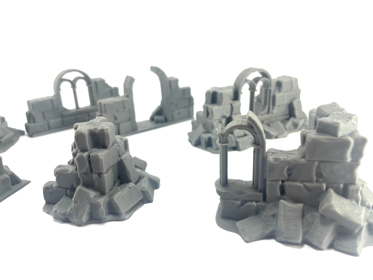 7 paredes en ruinas - Escenografía Gótica 28mm 32mm