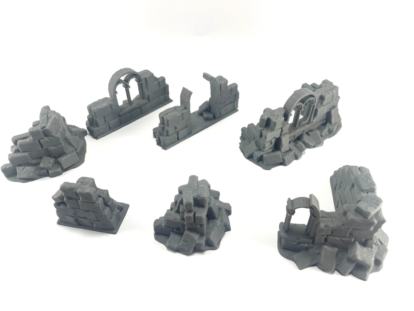 7 paredes en ruinas - Escenografía Gótica 28mm 32mm