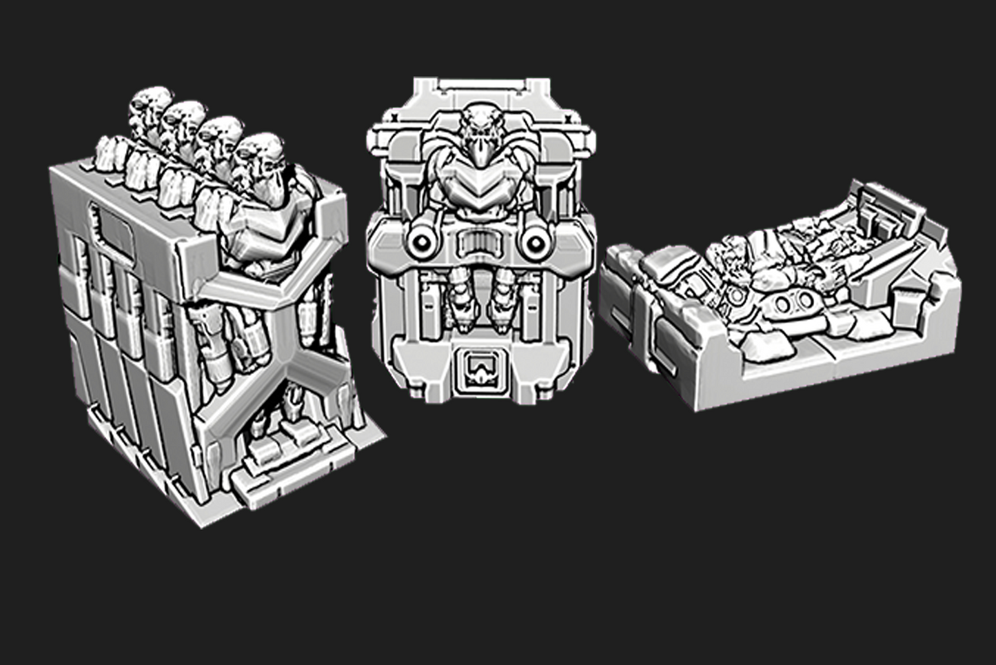 Set Escenografía Industrial Línea de Fábrica Futurista