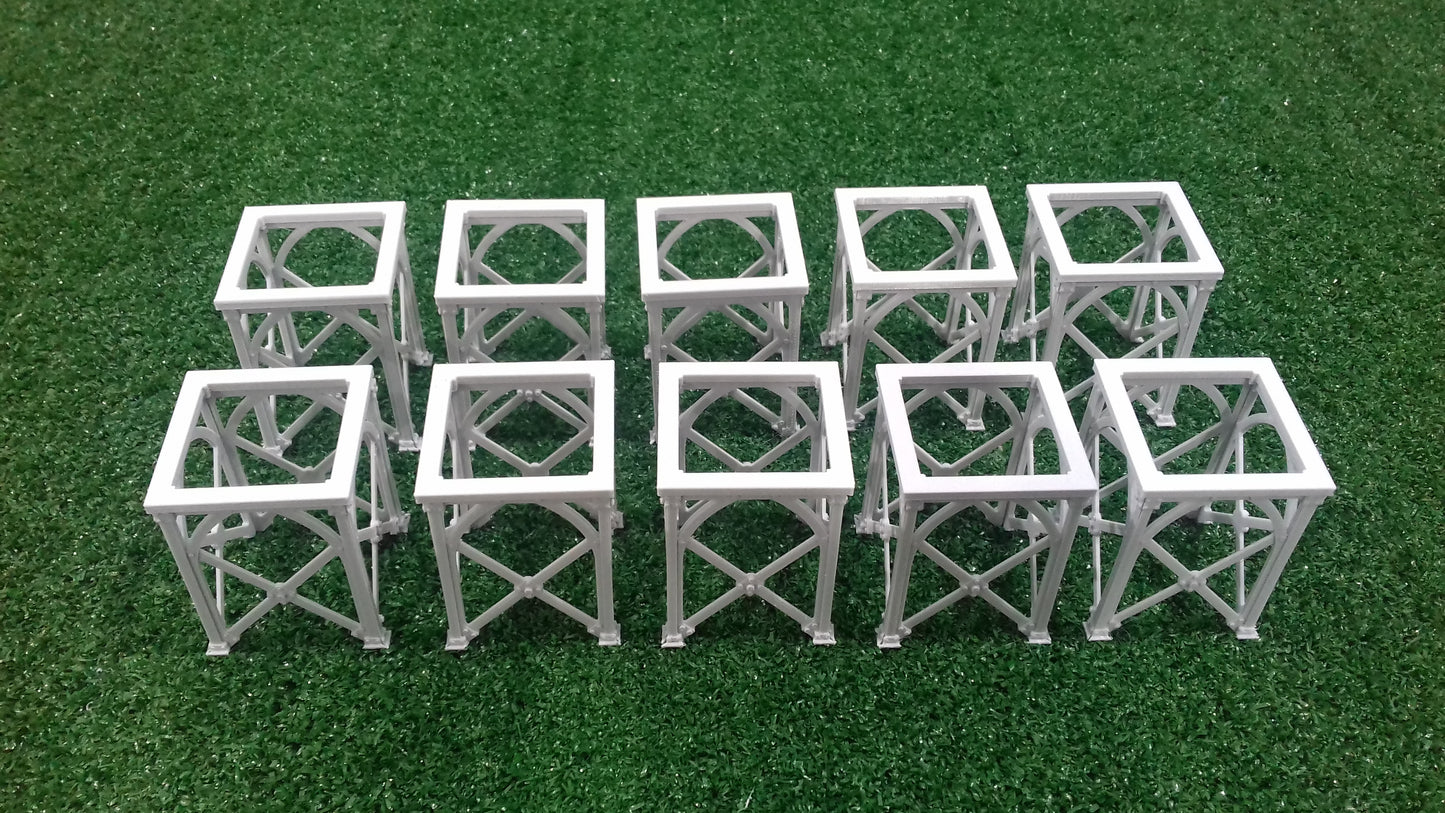 10 Andamios Escenografía industrial - Sci-Fi - Futurista 28mm