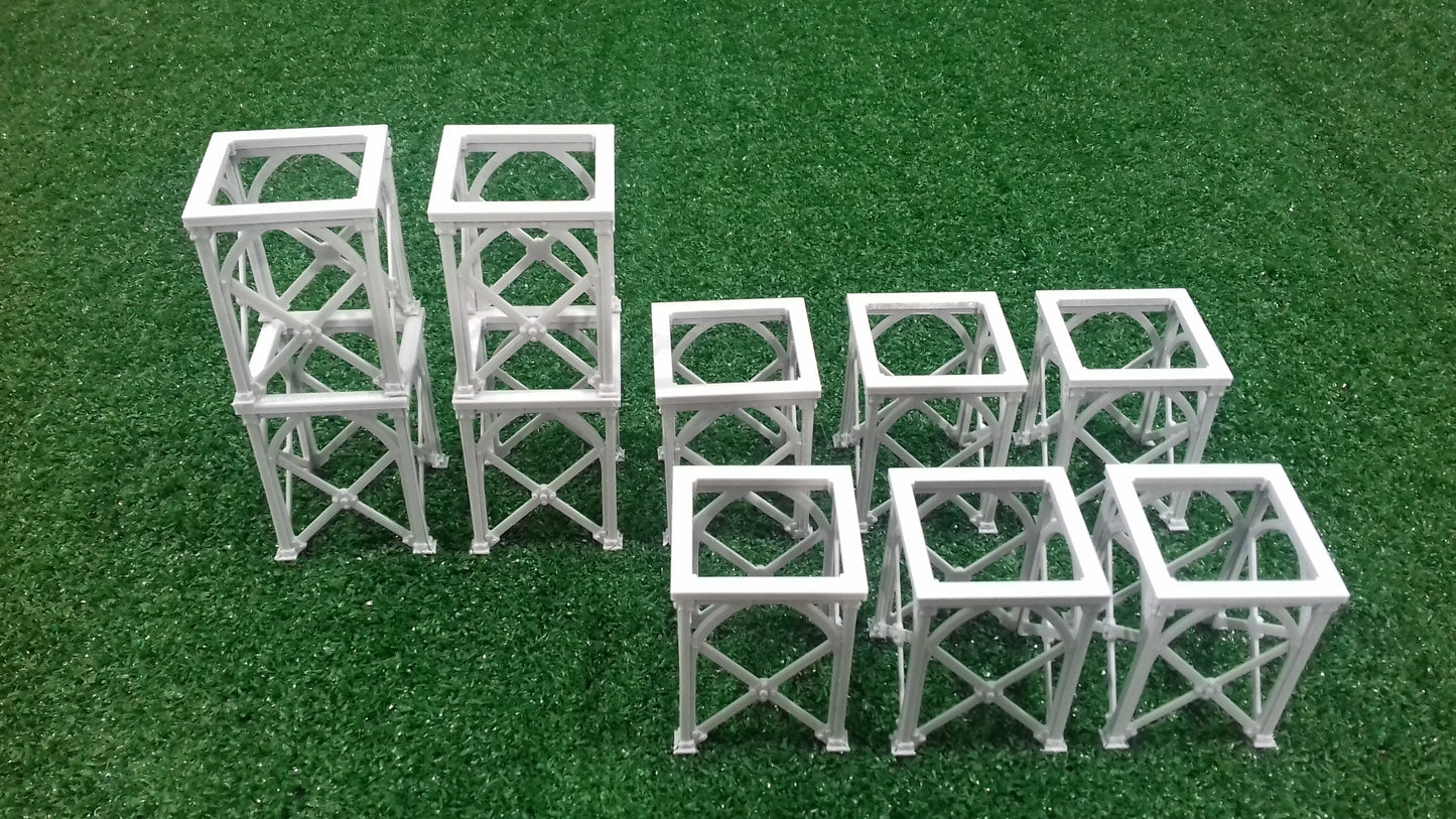 10 Andamios Escenografía industrial - Sci-Fi - Futurista 28mm