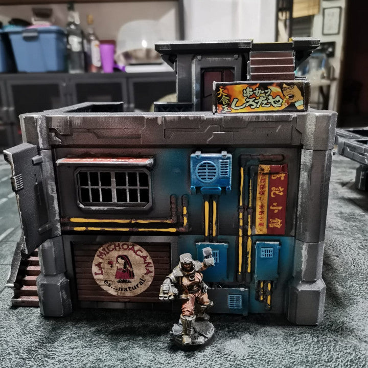 Neocity - Escenografía Cyberpunk - Futurista 28mm 32mm