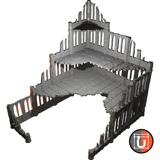 Ruina Gigante - 4 plantas - Escenografía - Square Grimdark Ruins - Sci-Fi