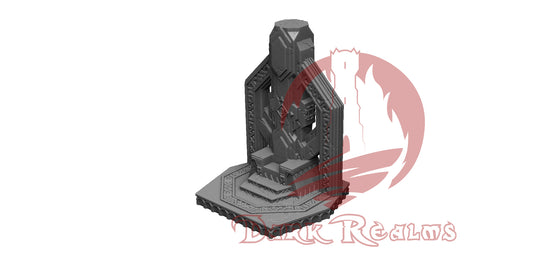 Set, Tronos y Sarcófago - Escenografía fantasy