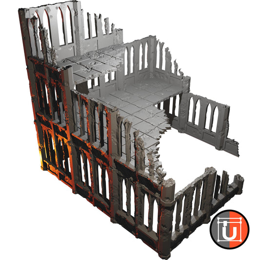 Ruina Gigante - 3 plantas - Escenografía - Square Grimdark Ruins - Sci-Fi
