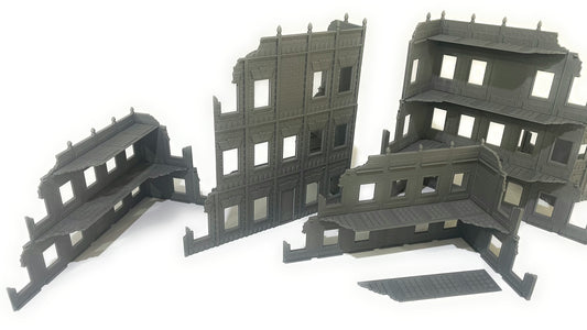 Set 5 ruinas medidas WTC - Escenografía Warhammer 40k
