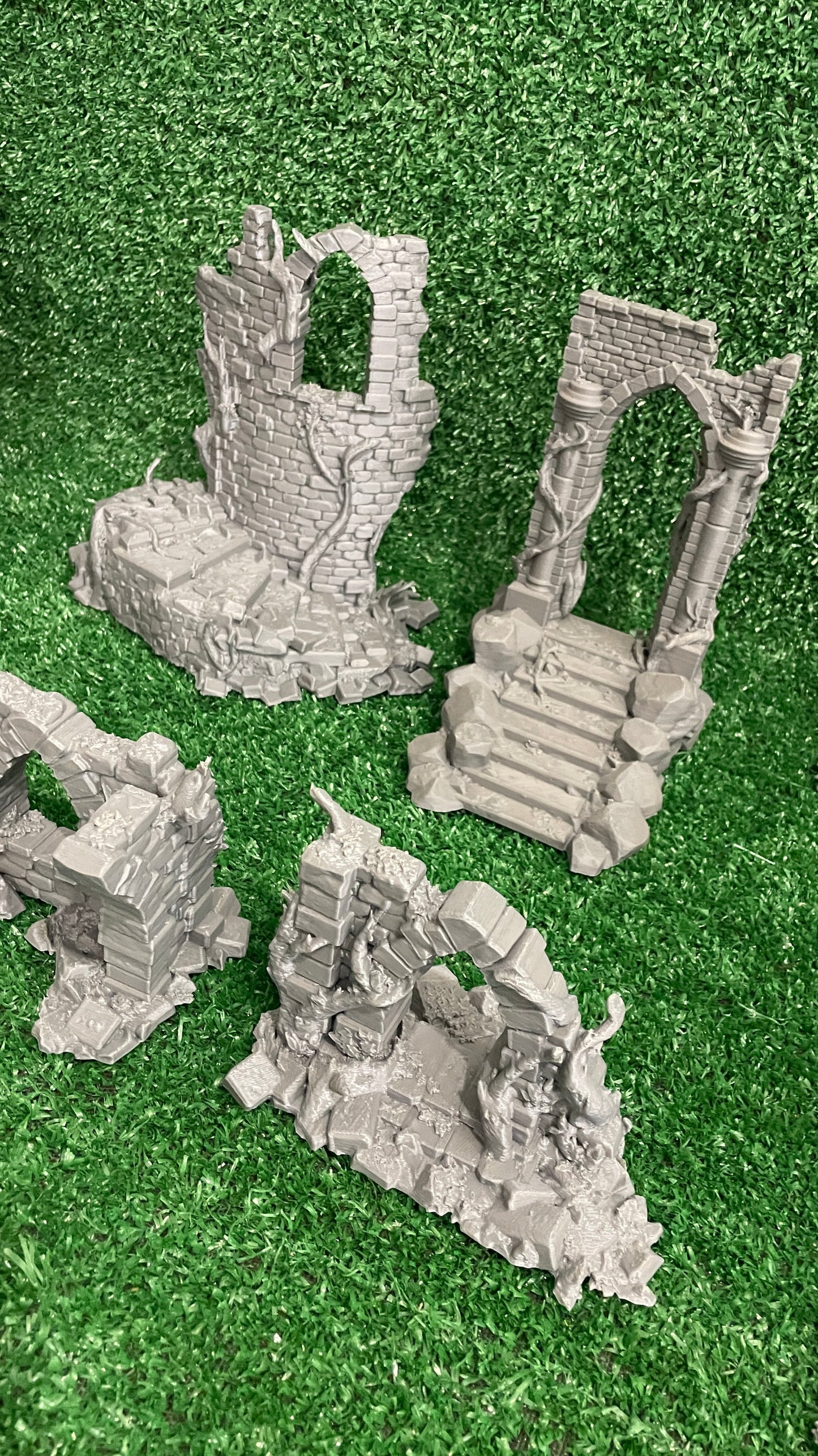 Old City Ruins - 8 estructuras - 11 Piezas - Ruinas medievales 28mm