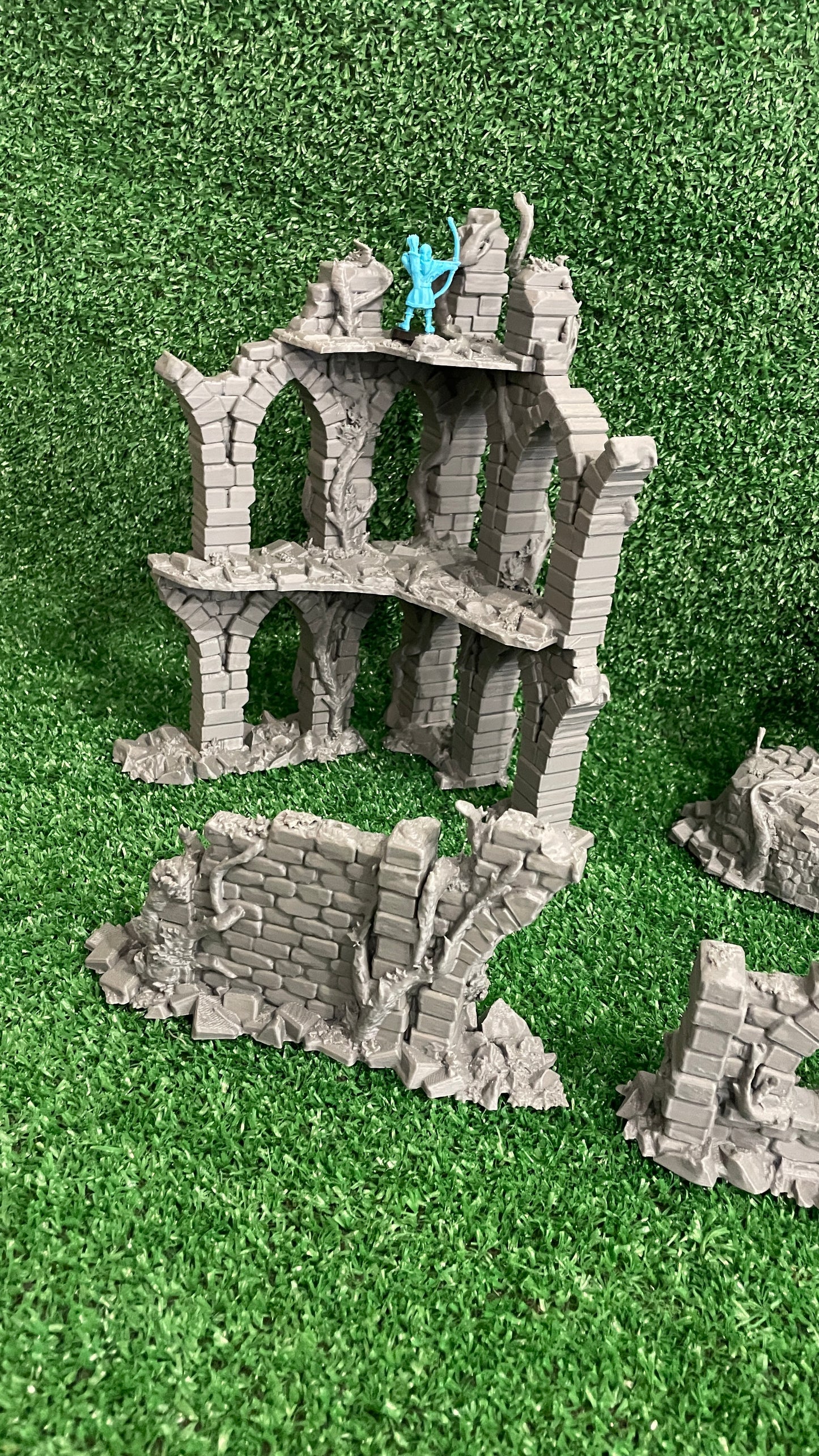 Old City Ruins - 8 estructuras - 11 Piezas - Ruinas medievales 28mm