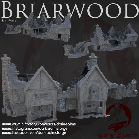 Posada en ruinas de Briarwood - Escenografía fantasía 28mm