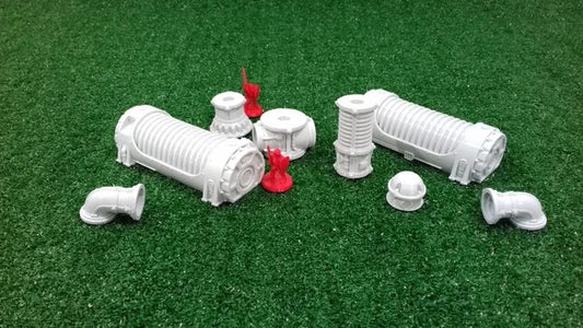 Bobinas de plasma - Escenografía Sci-Fi Futurista 28mm 32mm