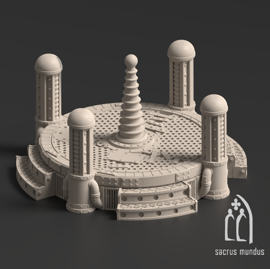 Plataforma de teletransporte de los Orkos - Escenografía 40k