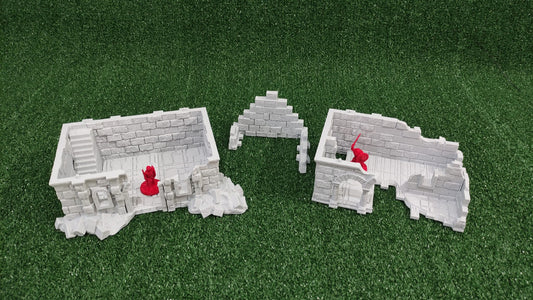 Casa en Ruinas de Gondor – Arkenfel Modelo 1 – Escenografía para Wargames (28–32 mm)