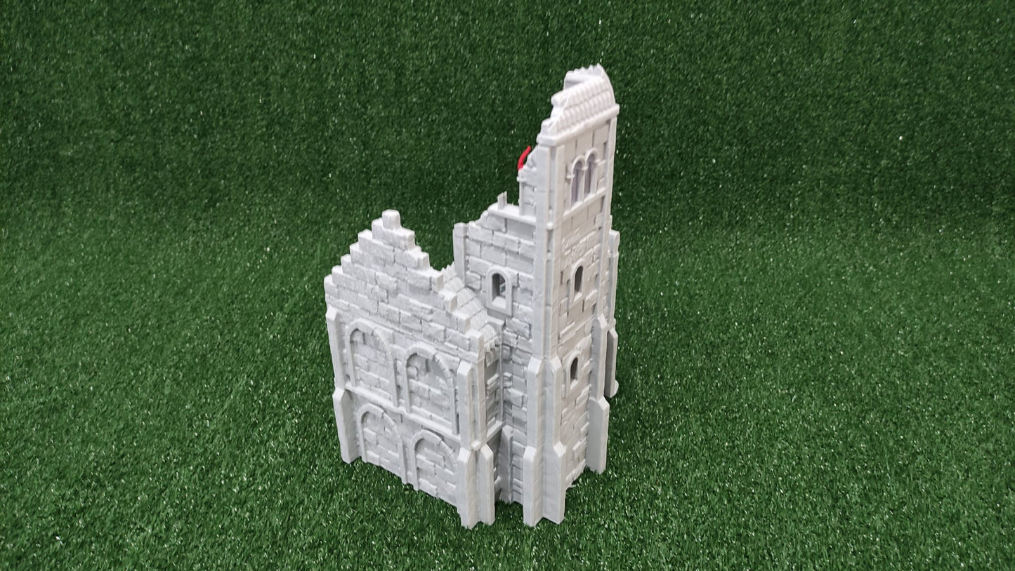 Casa de Arkenfel 3 en Ruinas – Escenografía Fantasy Medieval estilo Gondor (28–32 mm)