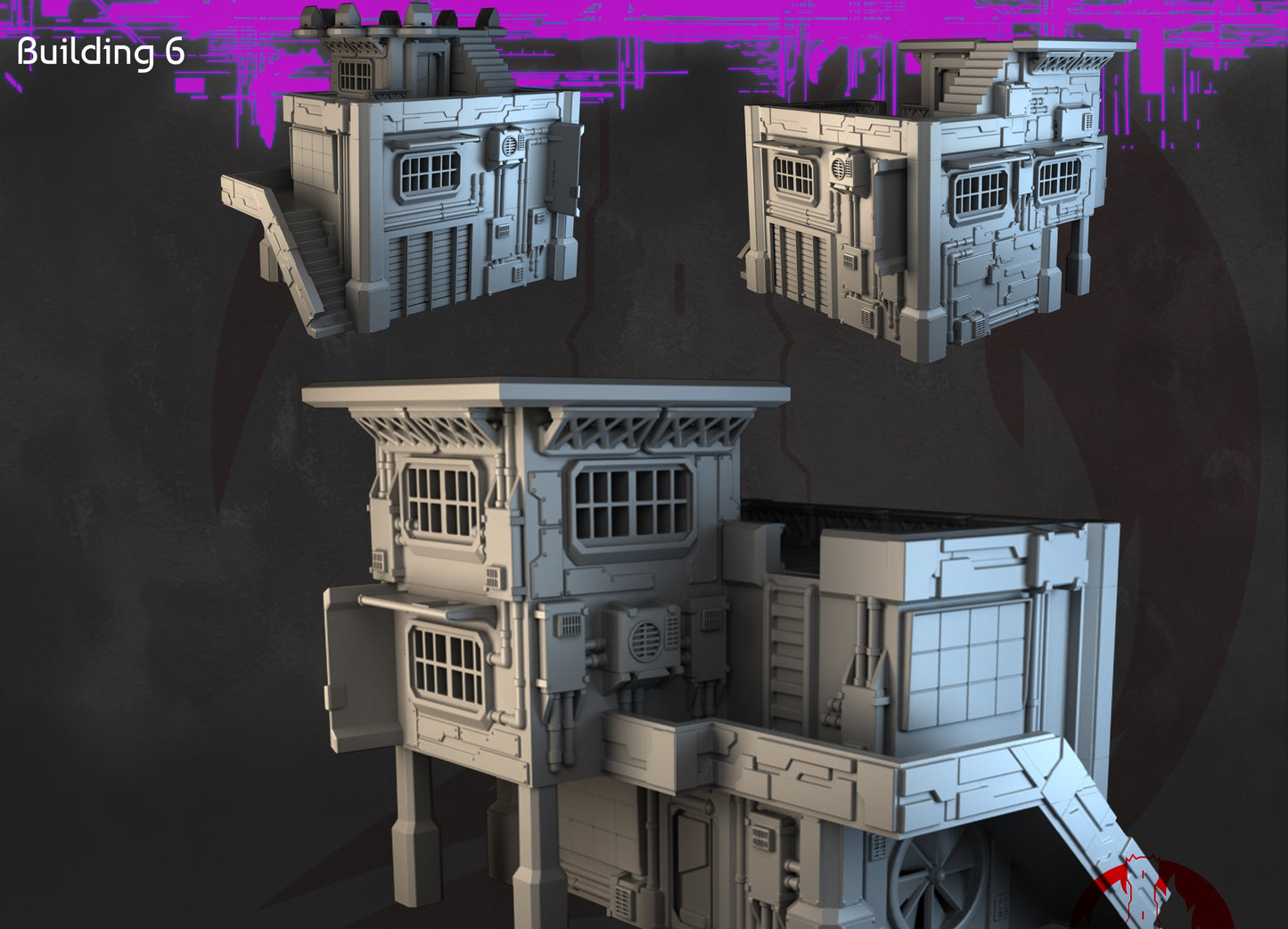 Neocity - Escenografía Cyberpunk - Futurista 28mm 32mm