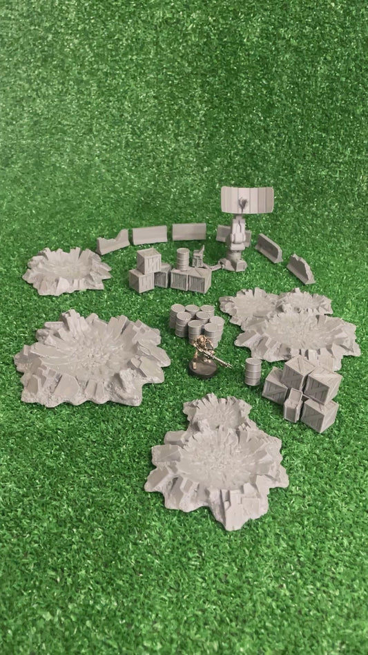 Escenografía - Puesto de Avanzada en Craters Sci-Fi 28mm 32mm